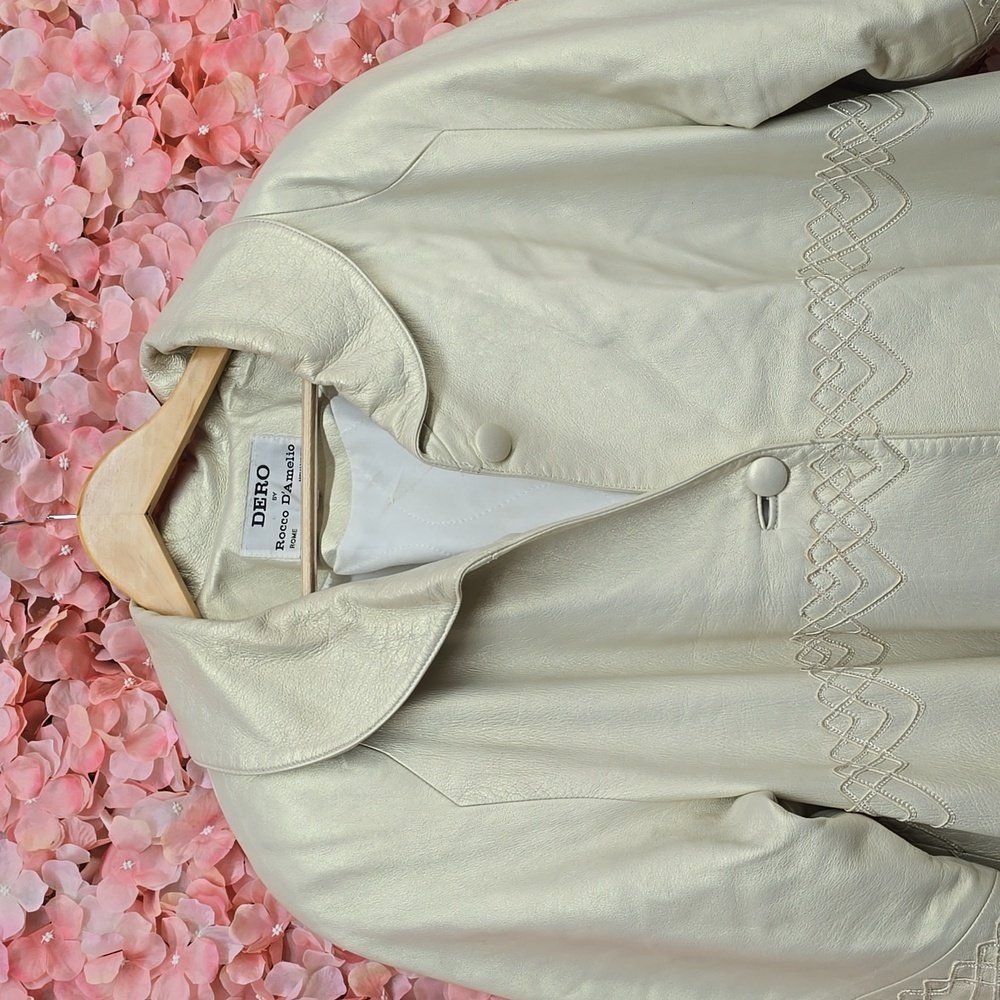 Dero by Rocco D’Amelio| Leather swing coat  with Pockets & Buttons | Size Medium - Picture 2 of 16